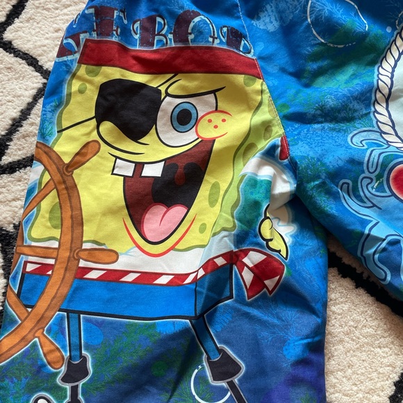 2011 Viacom Nickelodeon SpongeBob Squarepants Boys Swim Trunks Pirate Theme - Picture 10 of 10